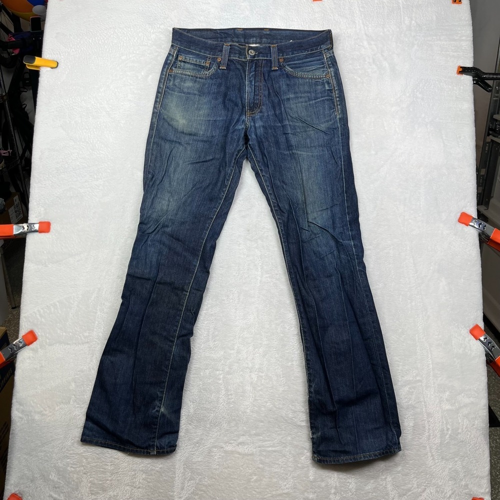Lucky Brand Vintage Straight Jeans Men's Dark Wash Denim Classic Zip Fly 31X31.5